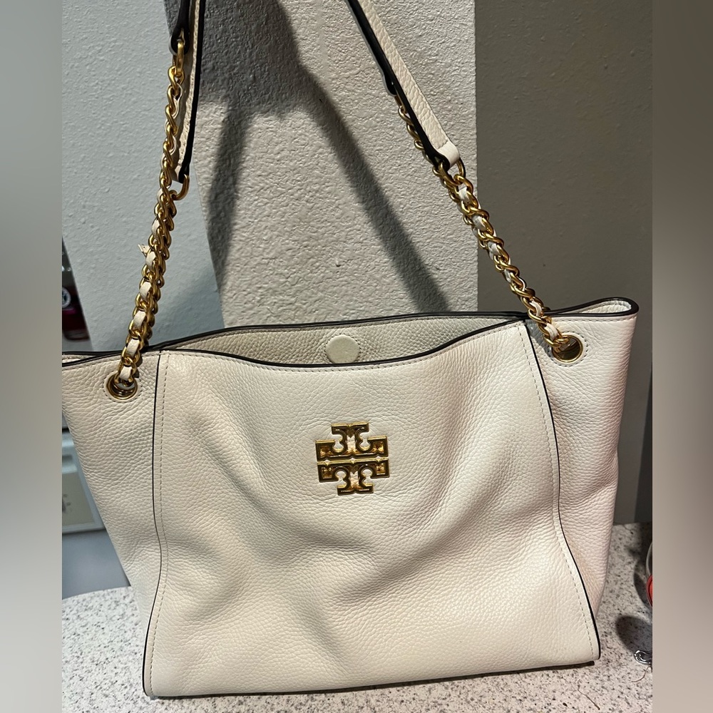 tory burch off white shoulder bag